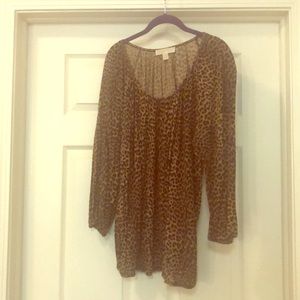 Michael Kors Animal Print Blouse